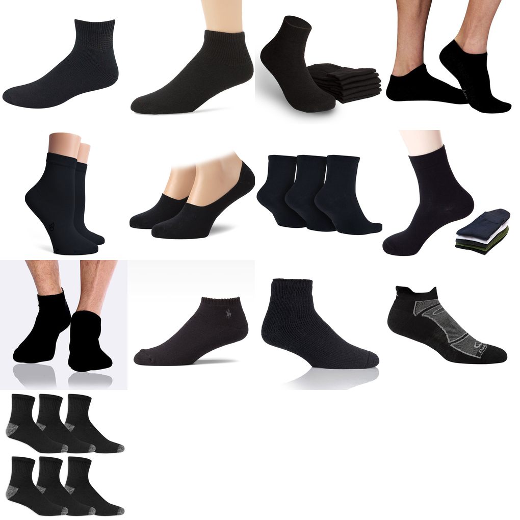 black ankle socks mens
